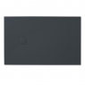 Resin Shower Trays - Resin Shower Tray 140 x 80 cm - Rectangular shower tray 140x80 Zeus Vulcano Anthracite