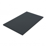 Zeus Vulcano Anthracite rectangular shower tray 140x80 - McBath