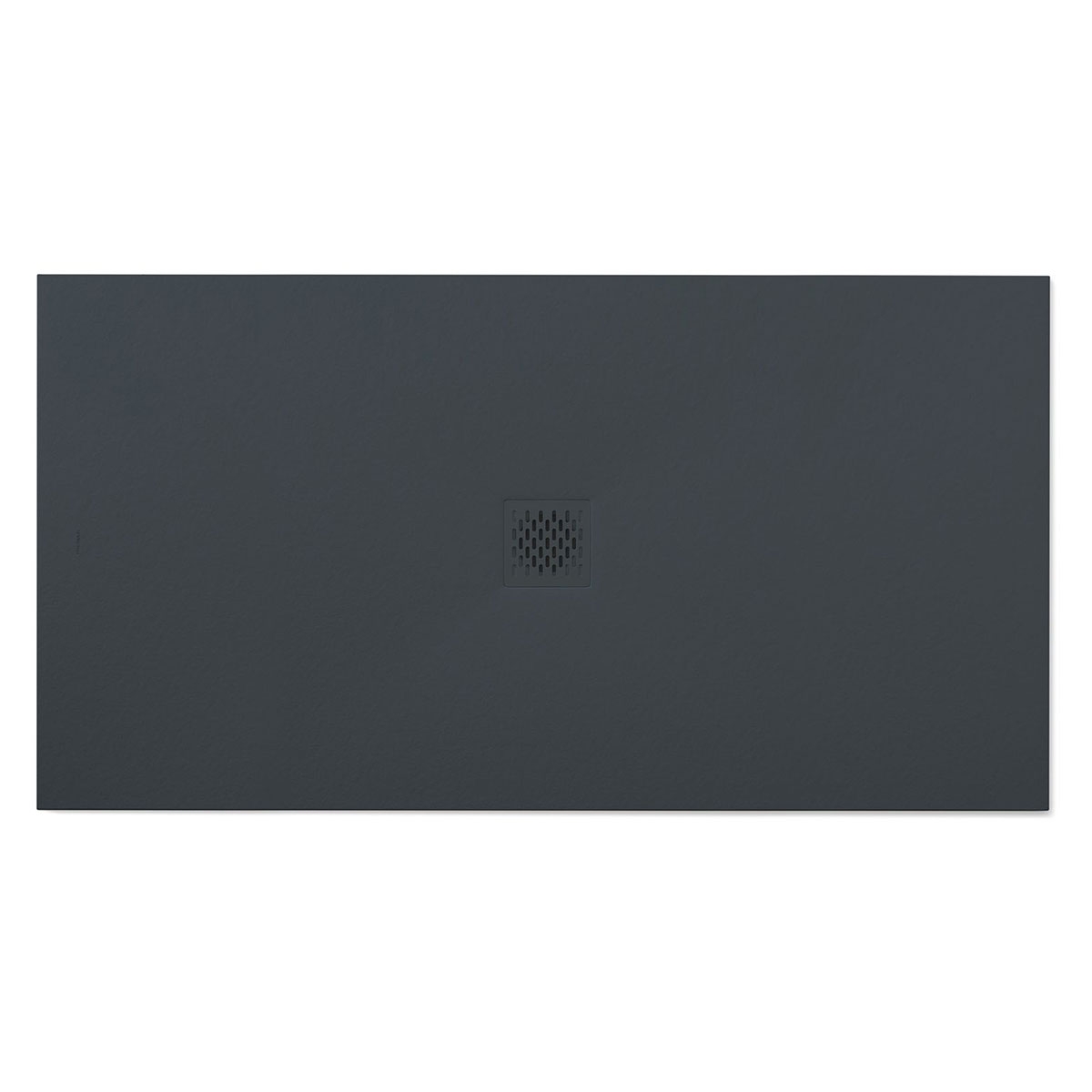 Foto de Plato de ducha rectangular 160x80 Coliseo Stone Nox Antracita