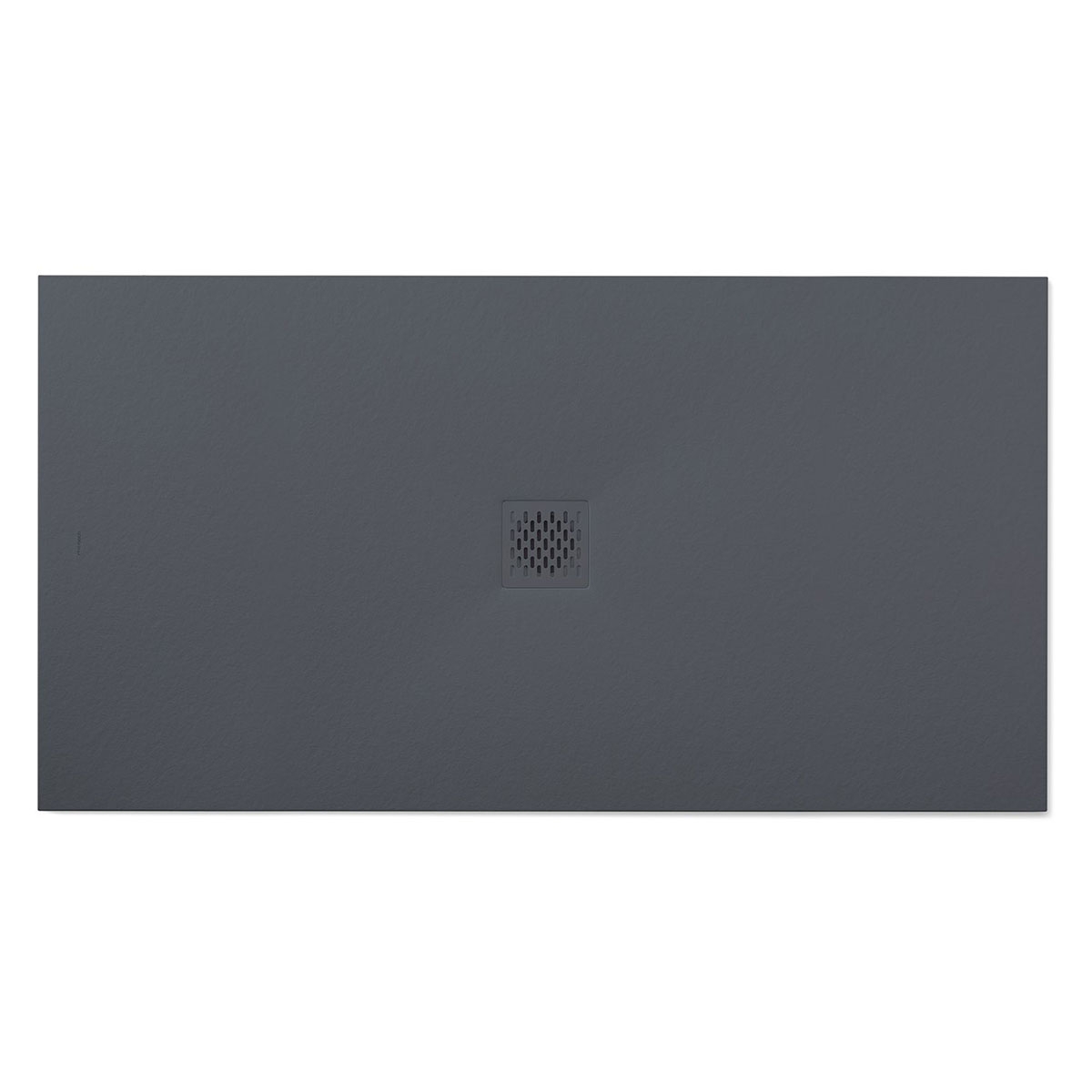 Resin Shower Trays - Resin Shower Tray 160 x 80 cm - Rectangular shower tray 160x80 Coliseo Stone Nox Basalt