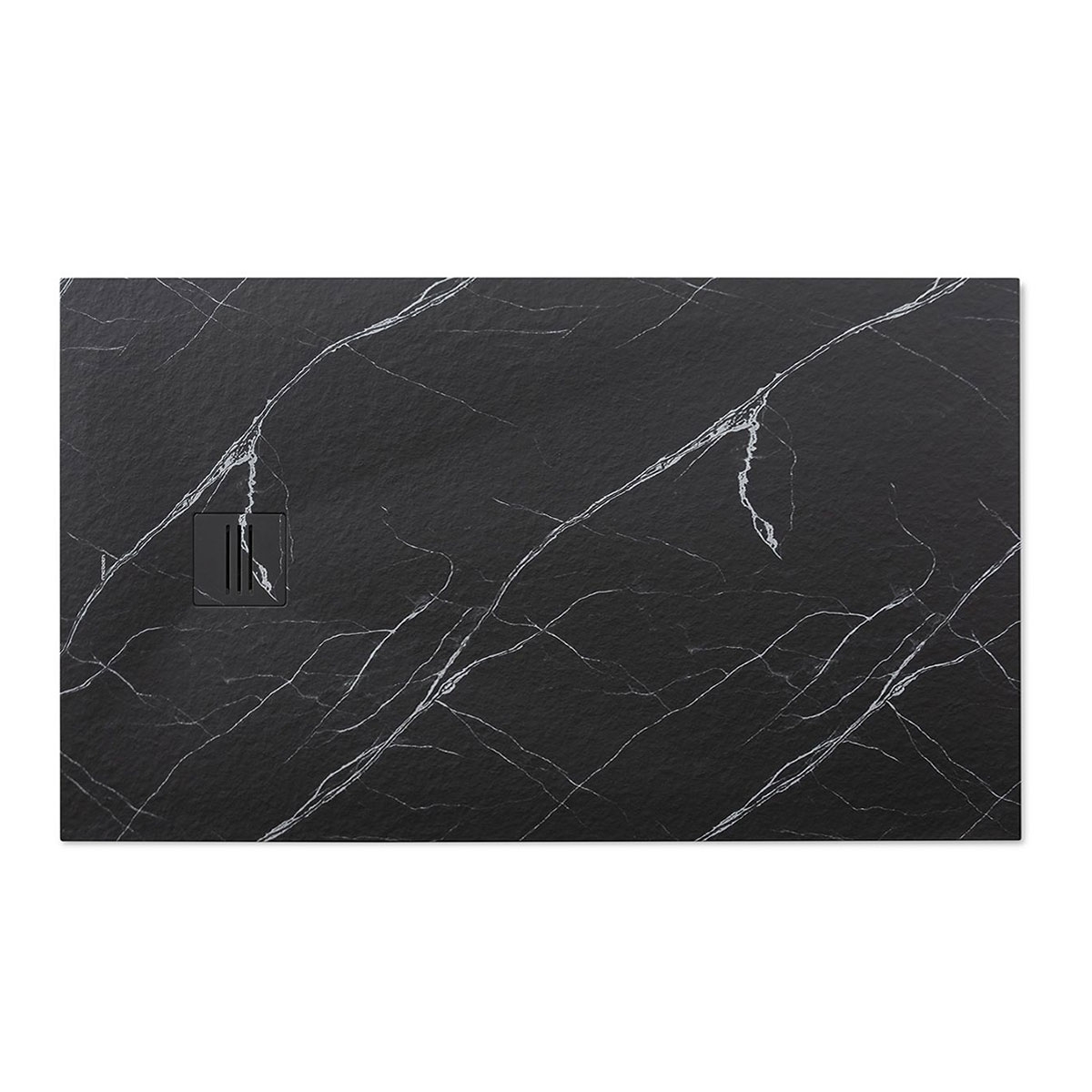 McBath - Base de duche retangular Mirage Marquina Black 160x80