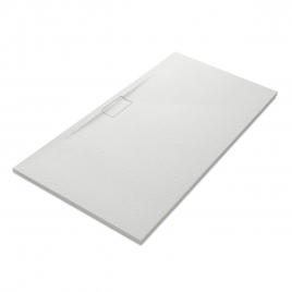 Plato de ducha rectangular 160x80 Nova Stone Cover Blanco