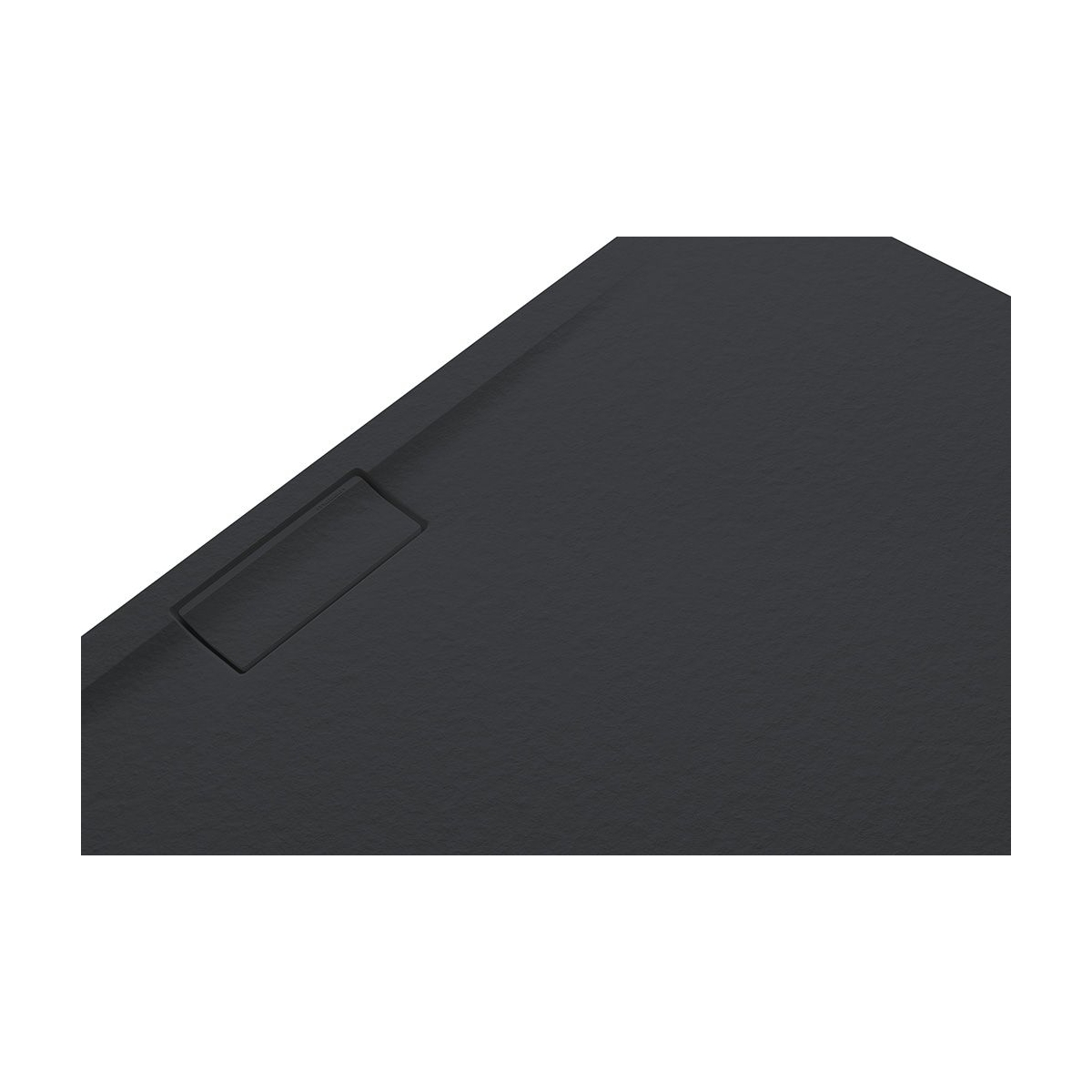 Photo de Receveur de douche rectangulaire 160x80 Nova Stone Cover Graphite