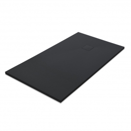 Receveur de douche rectangulaire Zeus Vulcano Graphite 160x80