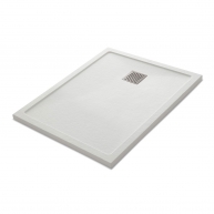 Ares Stone Nox Base de duche retangular branca retangular 100x80 - McBath