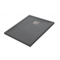 Ares Stone Nox Cement 100x80 rectangular shower tray - McBath
