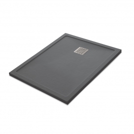 Base de duche retangular 100x80 Ares Stone Nox Cement