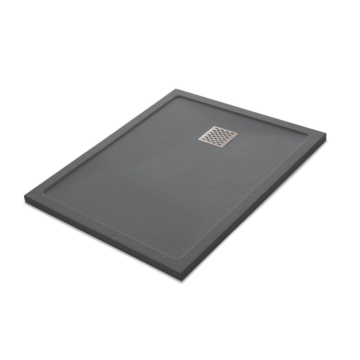 Ares Stone Nox Zement 100x80 rechteckige Duschwanne – McBath