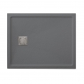 Receveur de douche rectangulaire 100x80 Ares Stone Nox Cement