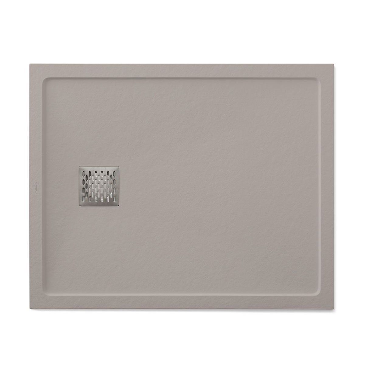 Platos de Ducha de Resina - Plato de Ducha de Resina de 100 x 80 cm - Plato de ducha rectangular 100x80 Ares Stone Nox Fango