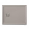 Bases de duche de resina - 100 x 80 cm Base de duche de resina - 100x80 Ares Stone Nox Fango Base de duche retangular