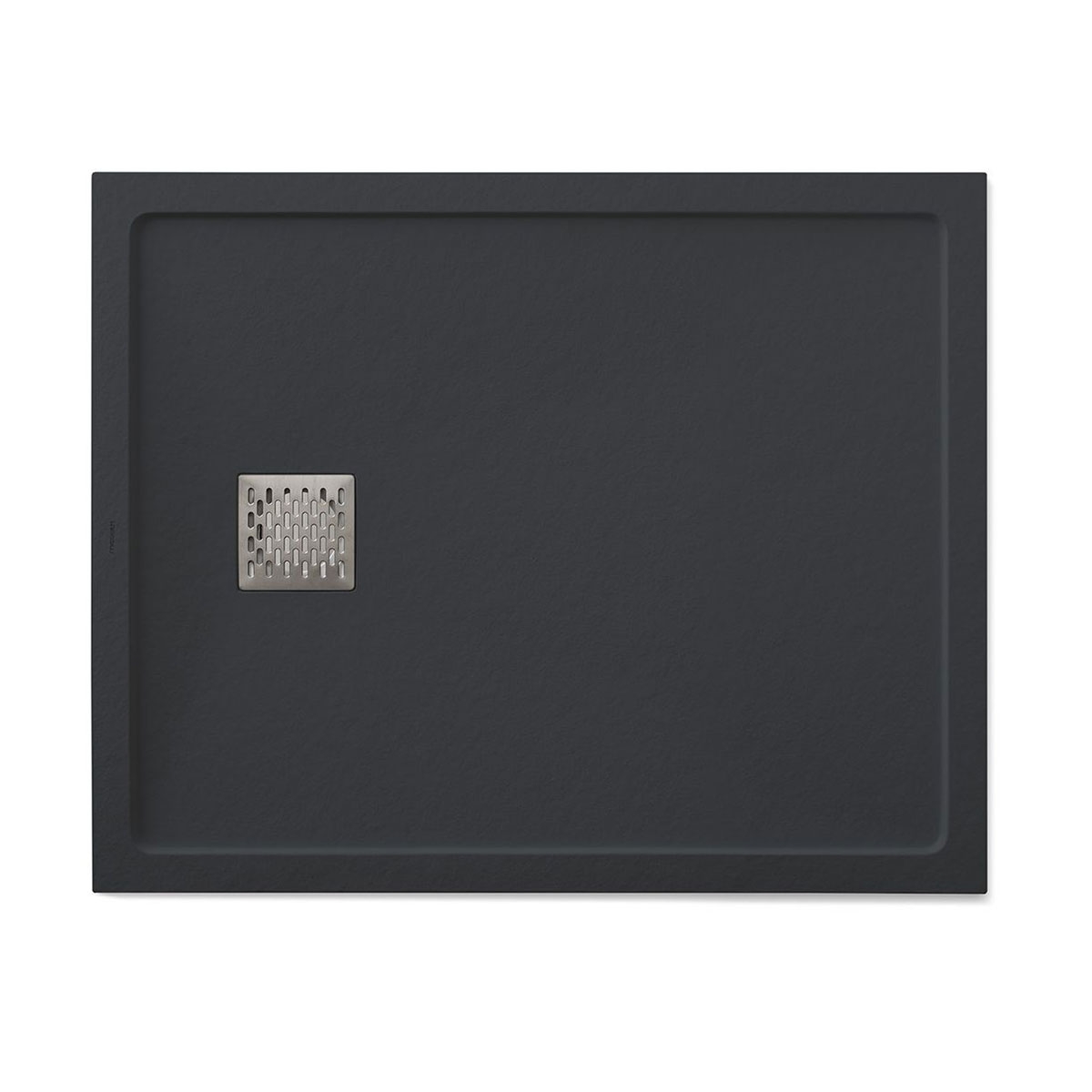 Platos de Ducha de Resina - Plato de Ducha de Resina de 100 x 80 cm - Plato de ducha rectangular 100x80 Ares Stone Nox Grafito
