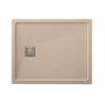 Plato de ducha rectangular 100x80 Ares Stone Nox Cappuccino