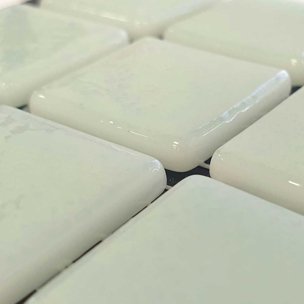 Cannes green mosaic tiles