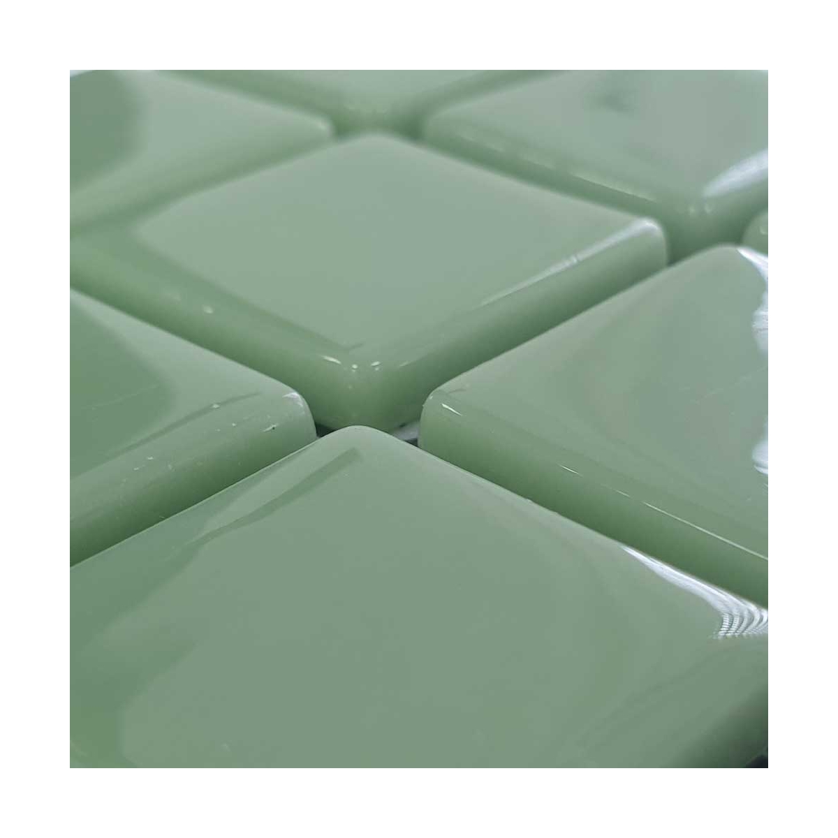 Mosaico verde claro liso