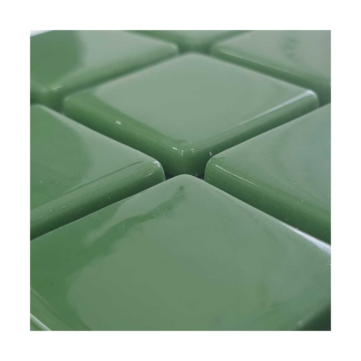 Mosaico verde escuro liso