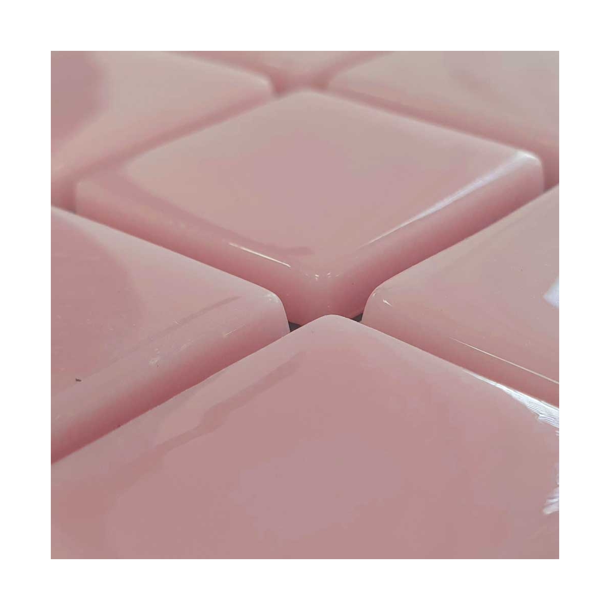 Mosaïque rose unie