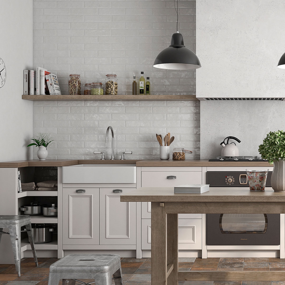 White Brickwall Environment