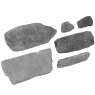 Foto de revestimento de pedra de imitação de cinza Berna 