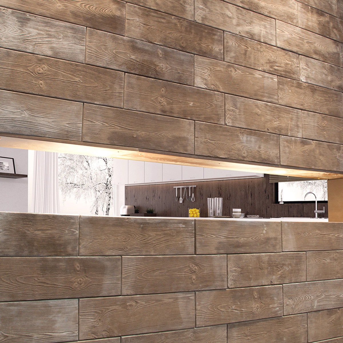 Landes wood-effect cladding - Residimientos Verniprens