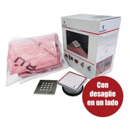 Kit d’étanchéité avec grille de douche AIKIT-PLUS avec sortie décalée