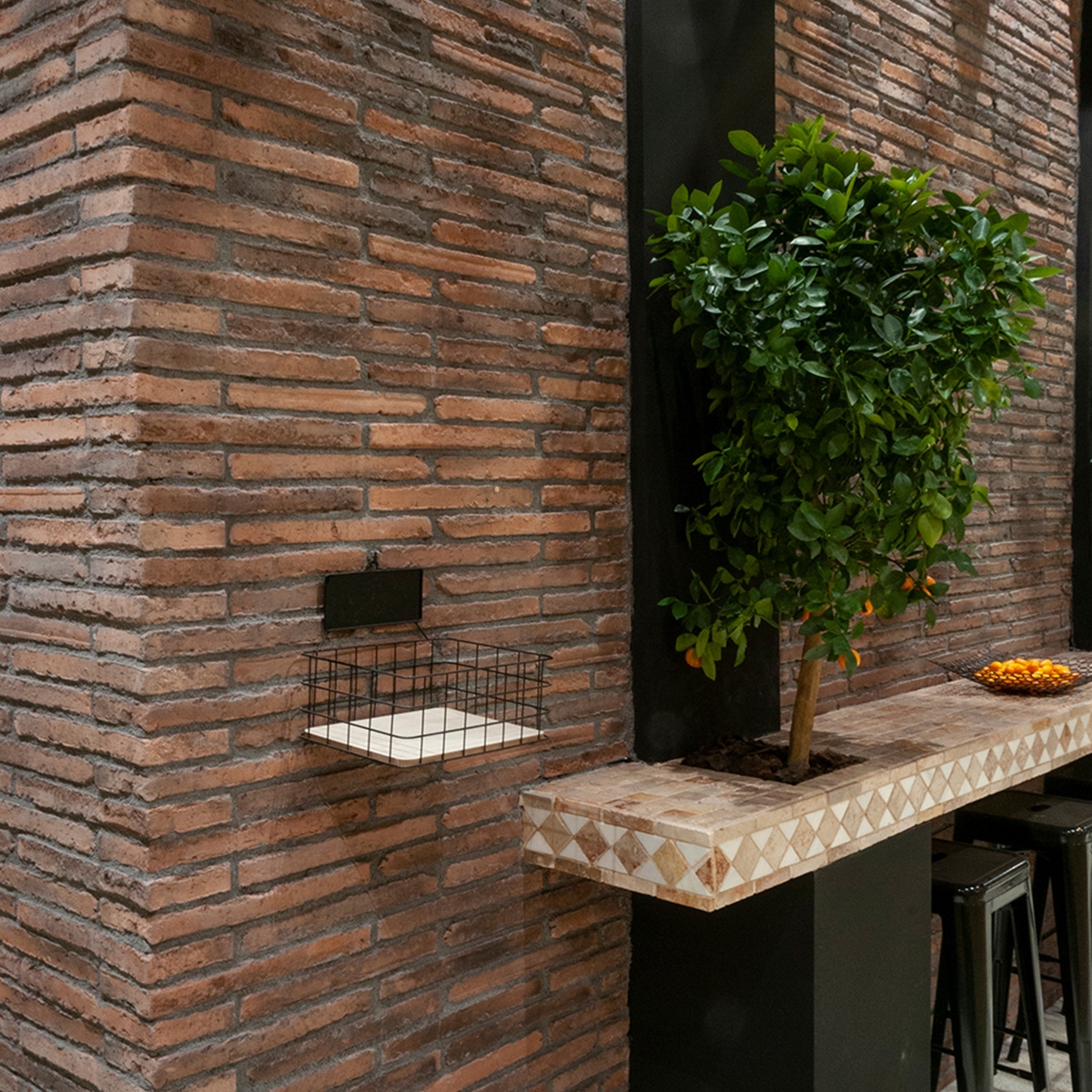 Imitation brick tile made of prefabricated concrete