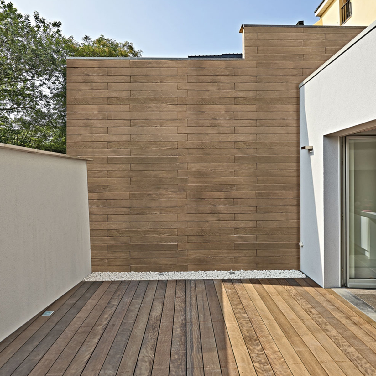 Coatings - Concrete tile cladding - Montreal imitation wood cladding