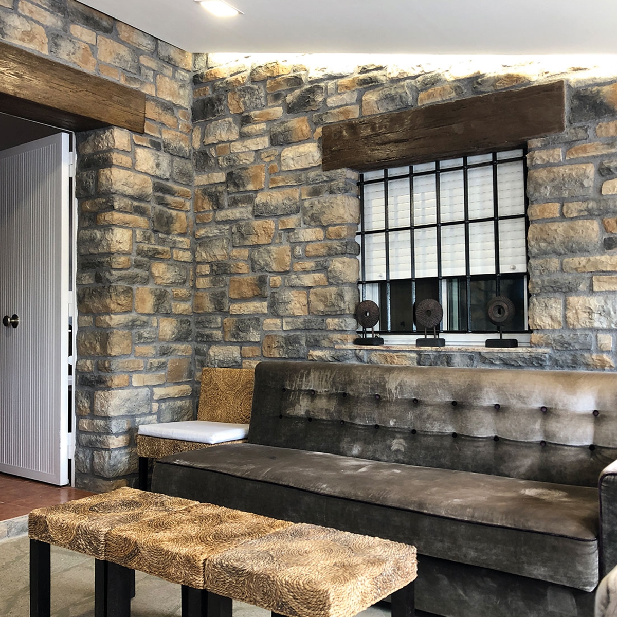 Concrete tile cladding - Piedmont aspe imitation stone cladding (m2) Verniprens