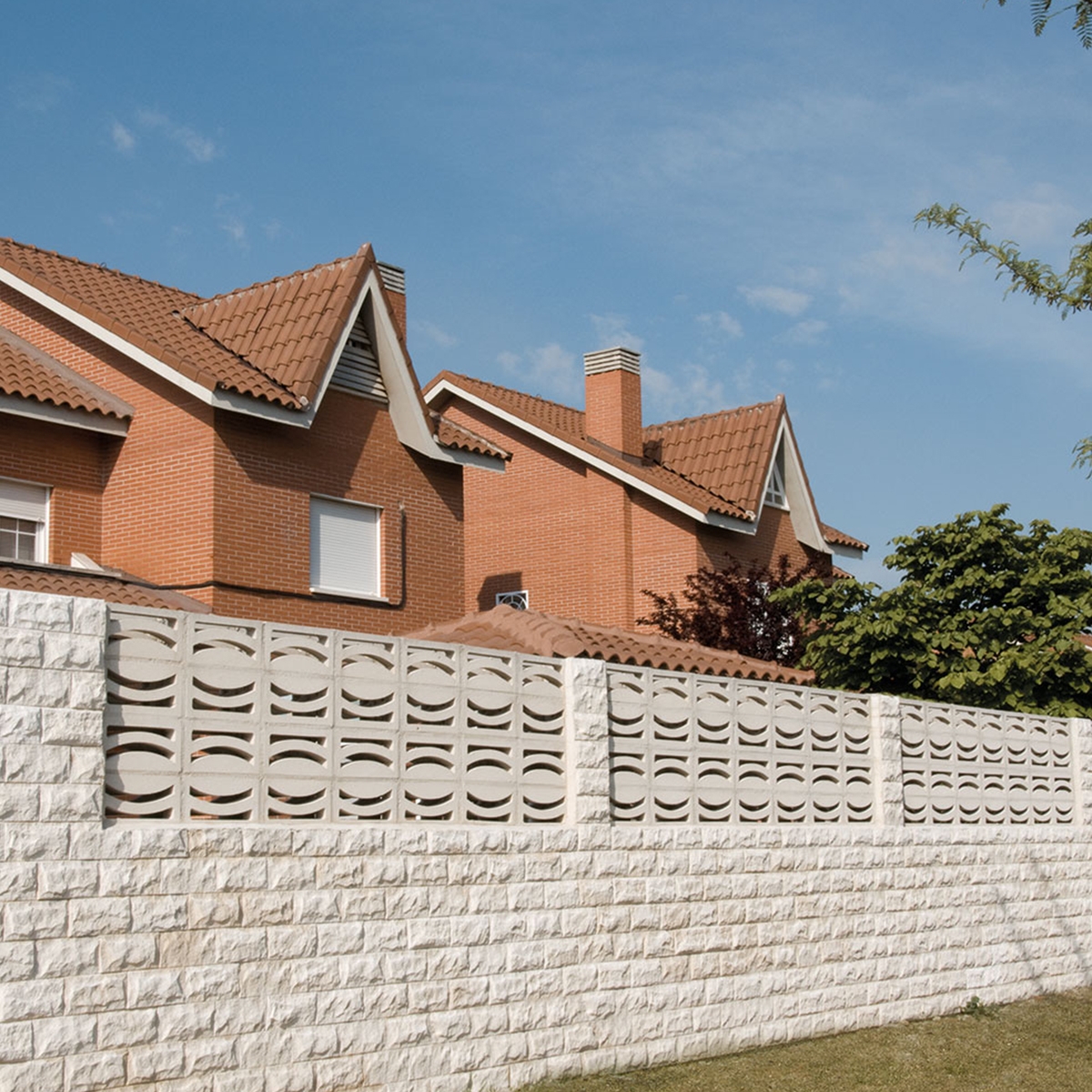 Coatings - Concrete tile cladding - Pyrenees white stone imitation cladding
