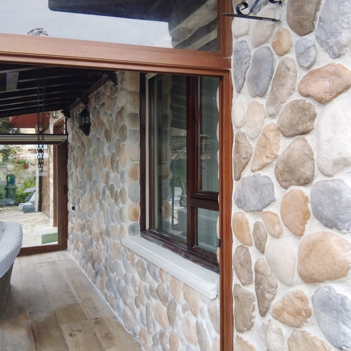 Concrete tile cladding - Rio Mijares earth stone imitation cladding Verniprens