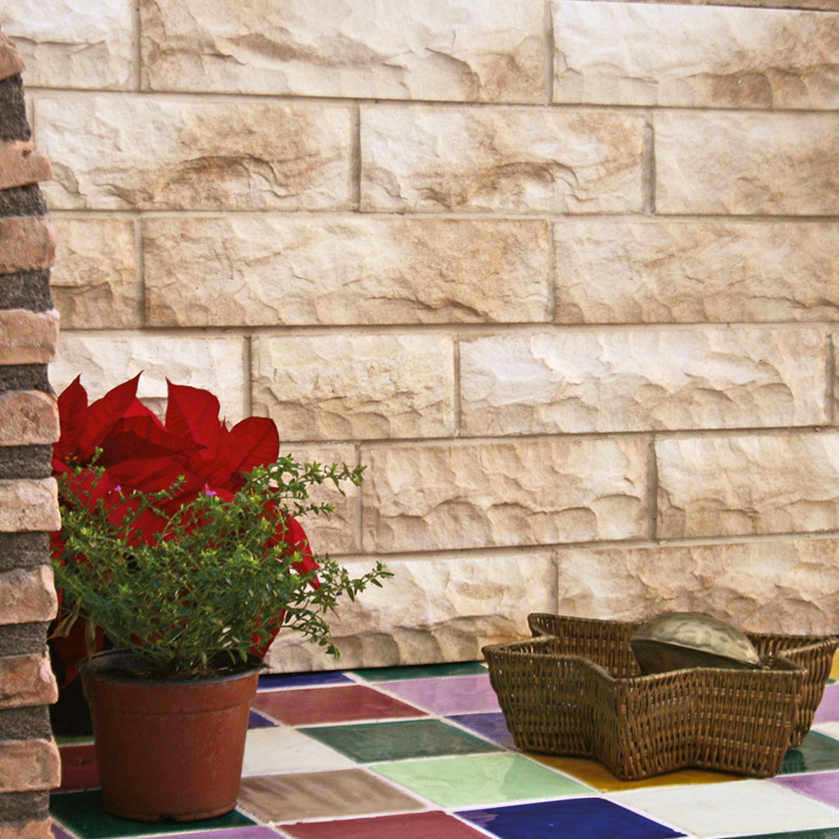 Revestimentos - Revestimento de telha de betão - Savoy aneto stone imitation cladding