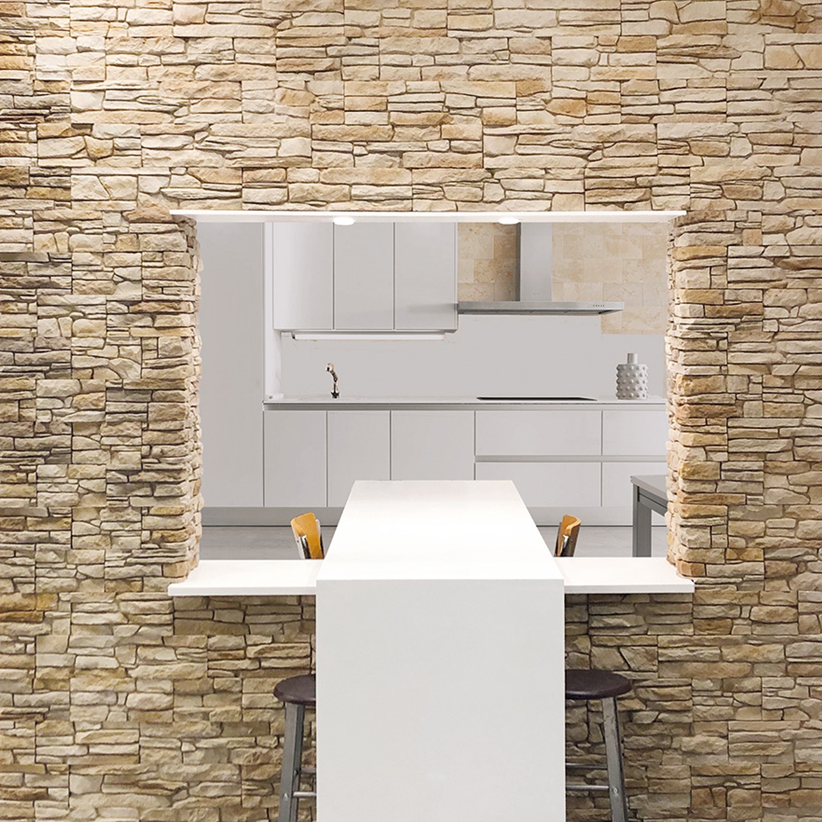 Verniprens - Santander pedra acobreada imitação de revestimento de parede