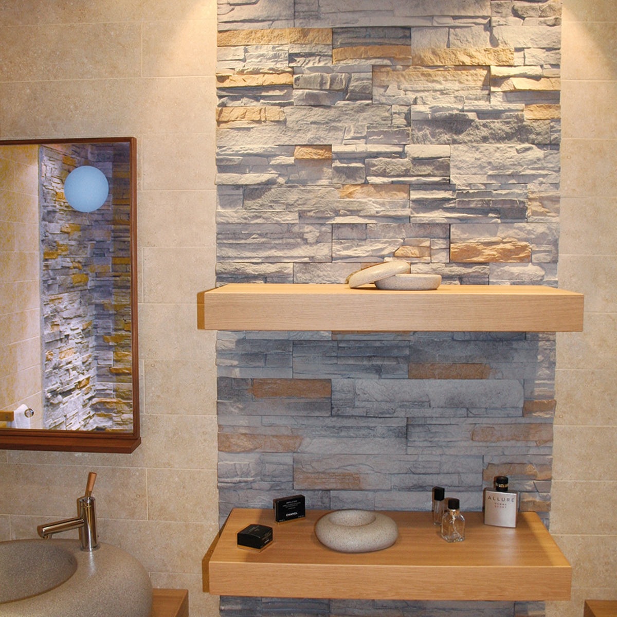 Coatings - Coating with concrete tiles - Varadero torcaz imitation stone coating