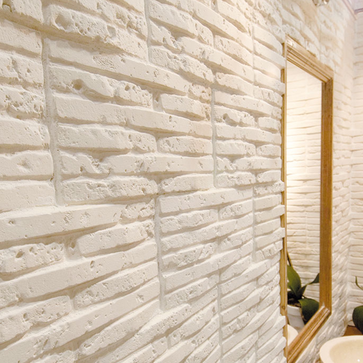 Coatings - Concrete tile cladding - Atlas white imitation stone cladding (m2)