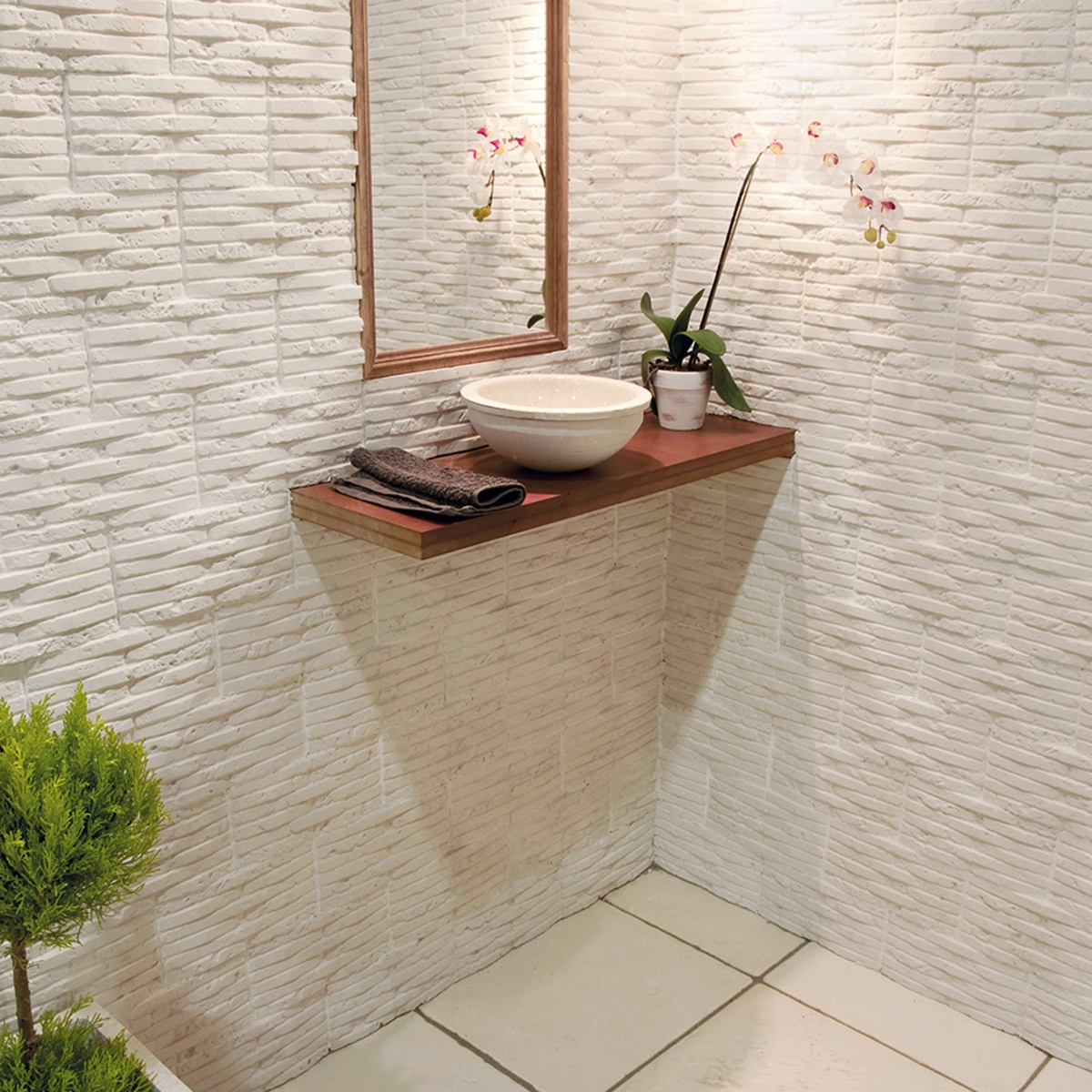 Verniprens - Atlas white stone imitation cladding (m2)