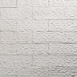 Revêtement imitation pierre de zèbre blanc (m2)