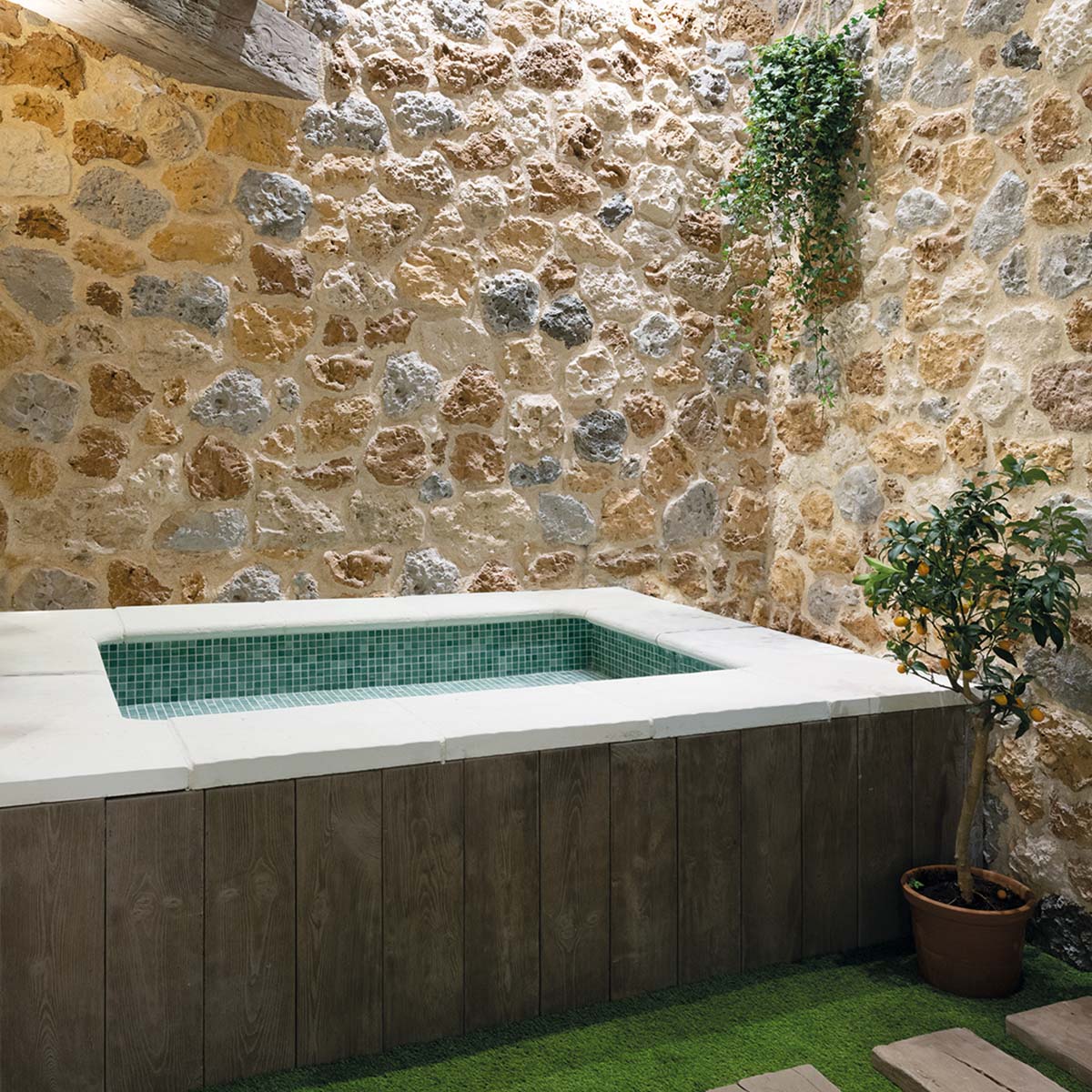 Imitação de revestimento de pedra para interior e exterior