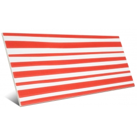 Agatha 1-Lines Carmine 25x50 (box 0.88m2)