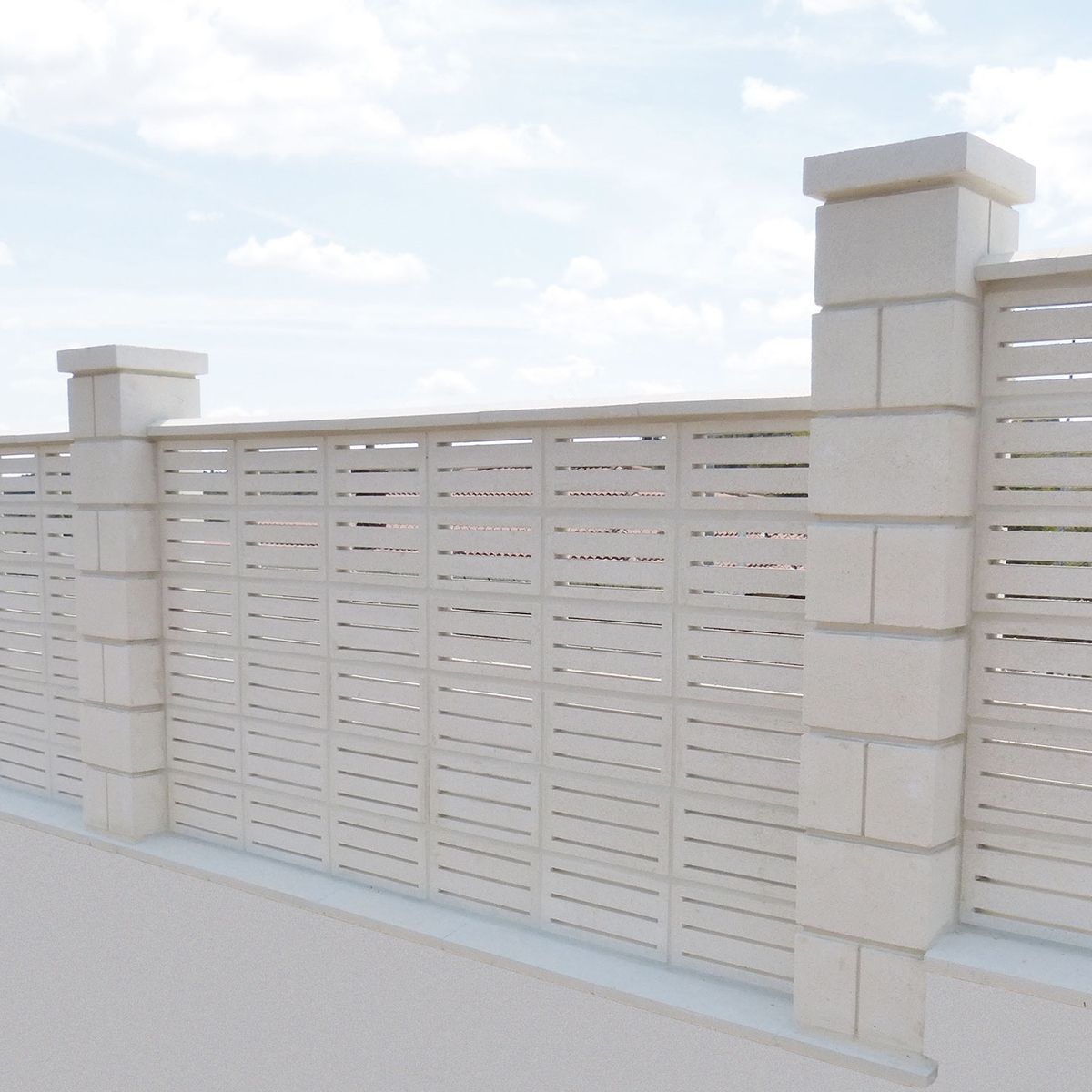 Pools and garden - Flat balustrades - Altea lattice 6x20x40