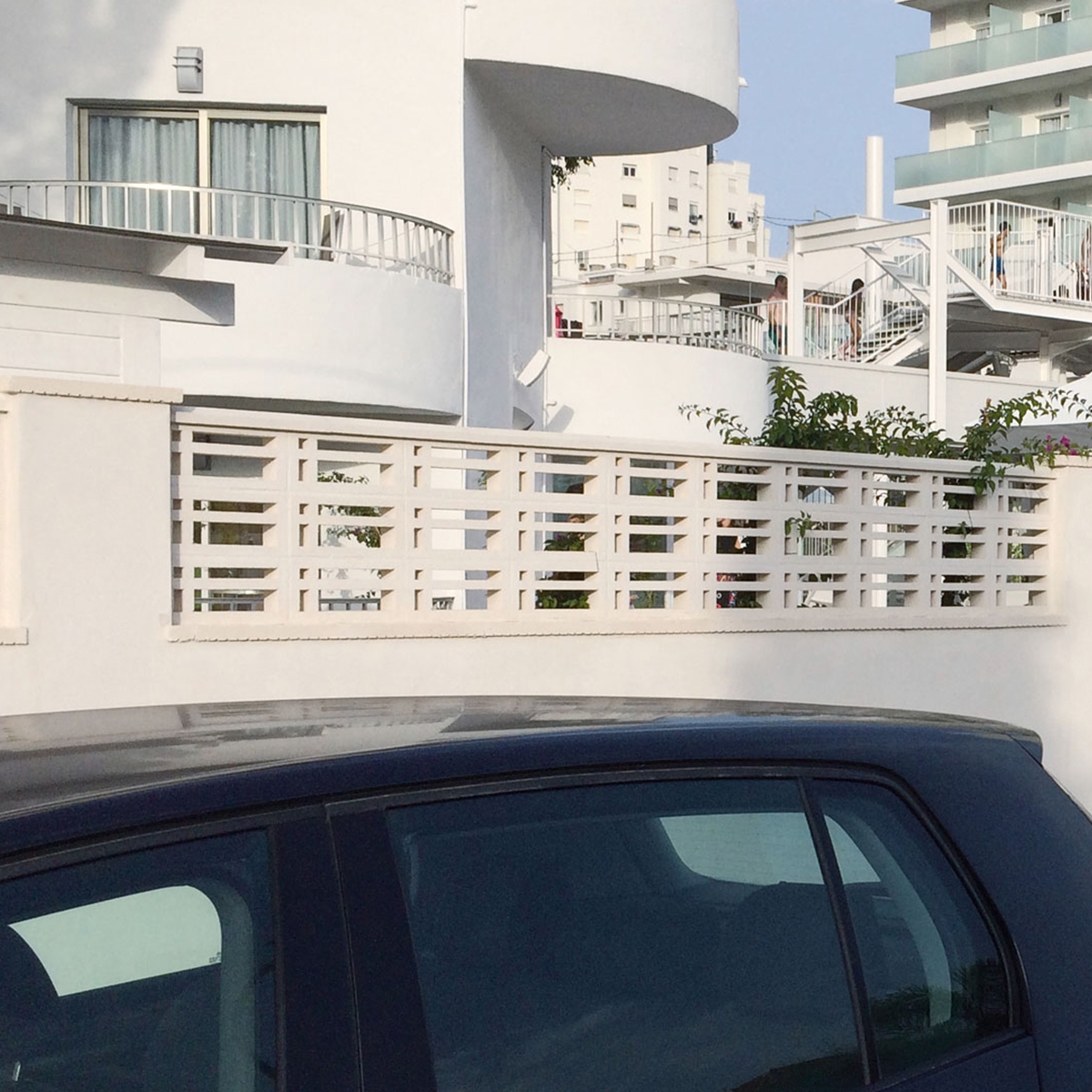 Prefabricated concrete Paula lattice for balustrades