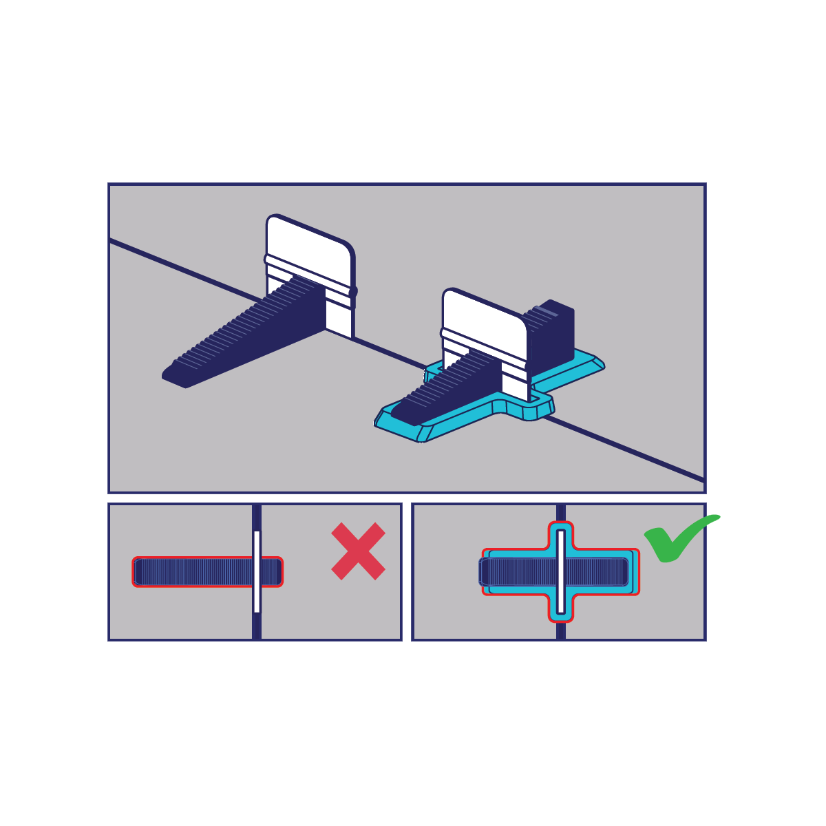 Nivellement en céramique - Peygran - Supplément de hauteur pour le système Peygran