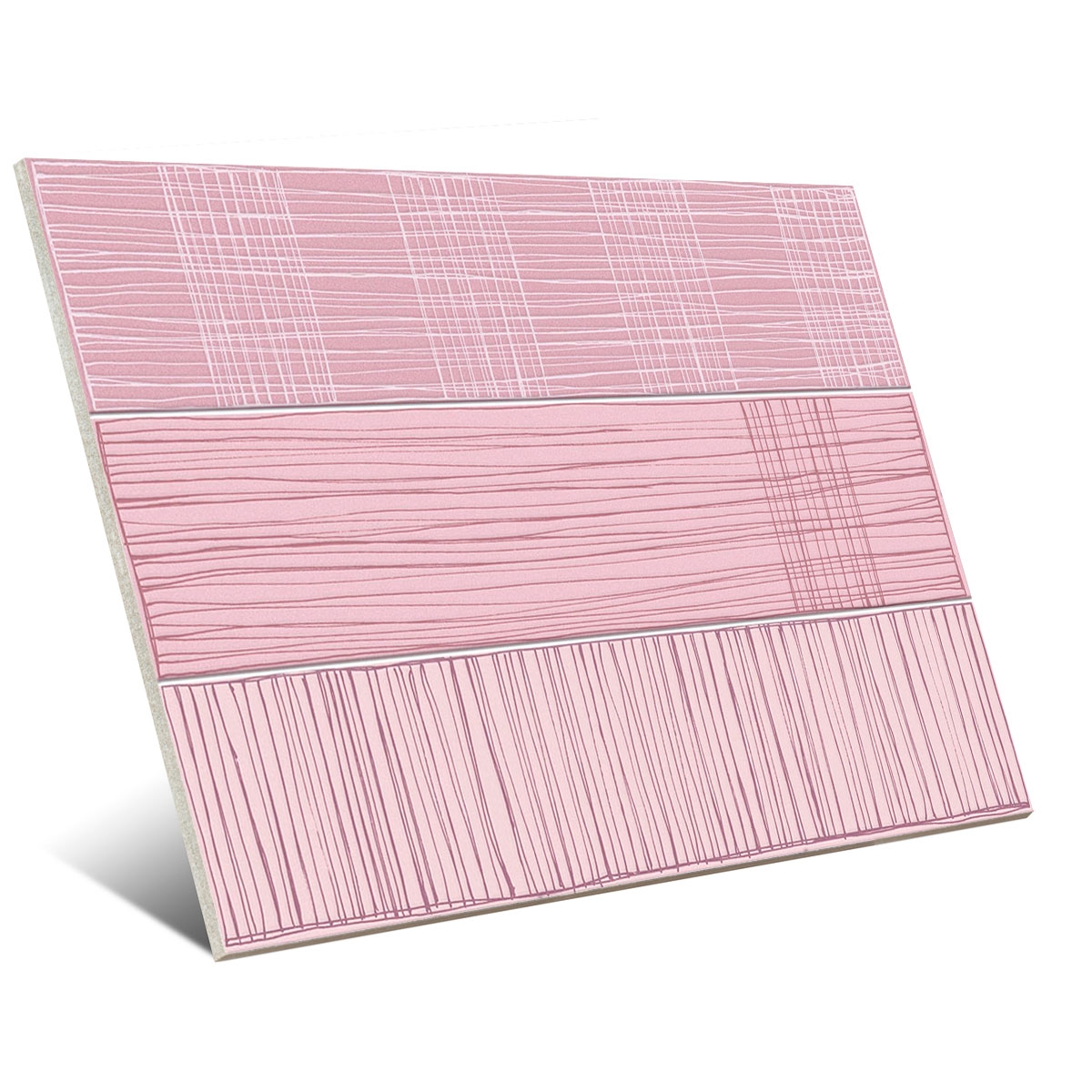 Revestimento com Vives decorações - Kaika Rosa 23x33.5 (caixa 1 m2)