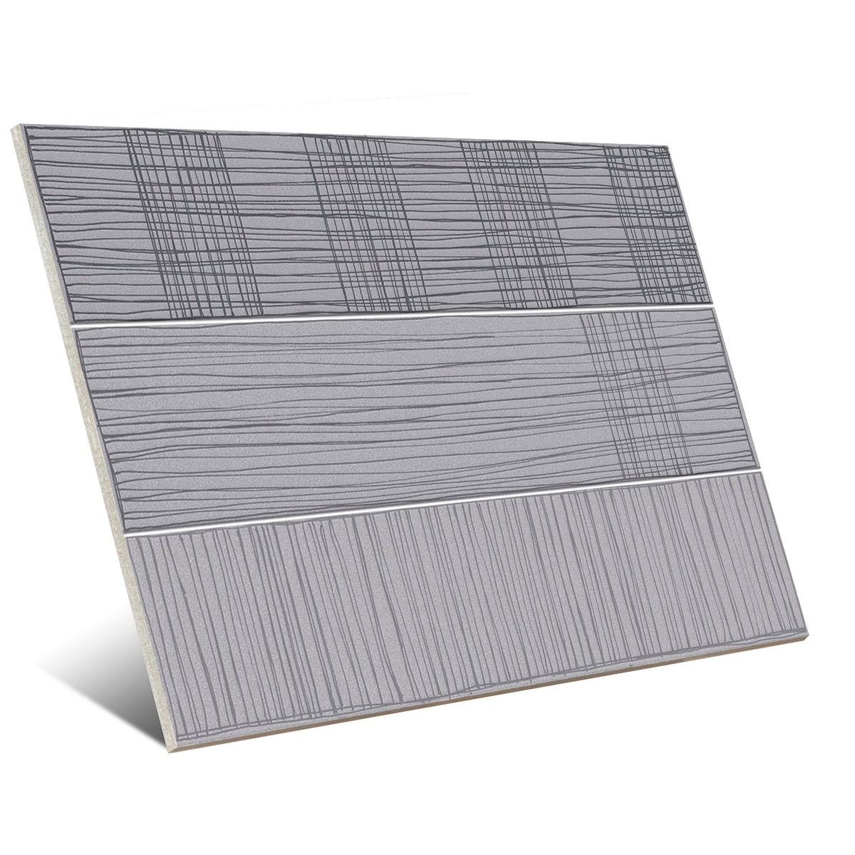 Coating with Vives decorations - Kaika Gray 23x33.5 (box 1 m2)