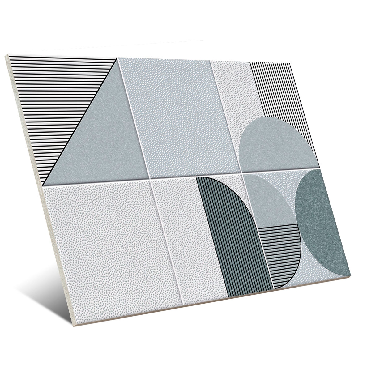 Coating with Vives decorations - Nago turquoise 23x33.5 (box 1 m2)