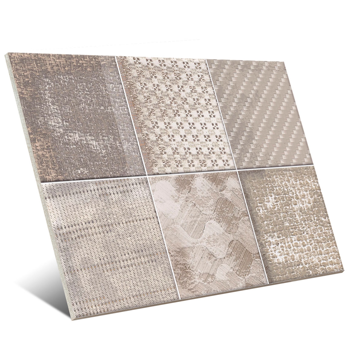 Coating with Vives decorations - Haiku walnut 23x33.5 (box 1 m2)