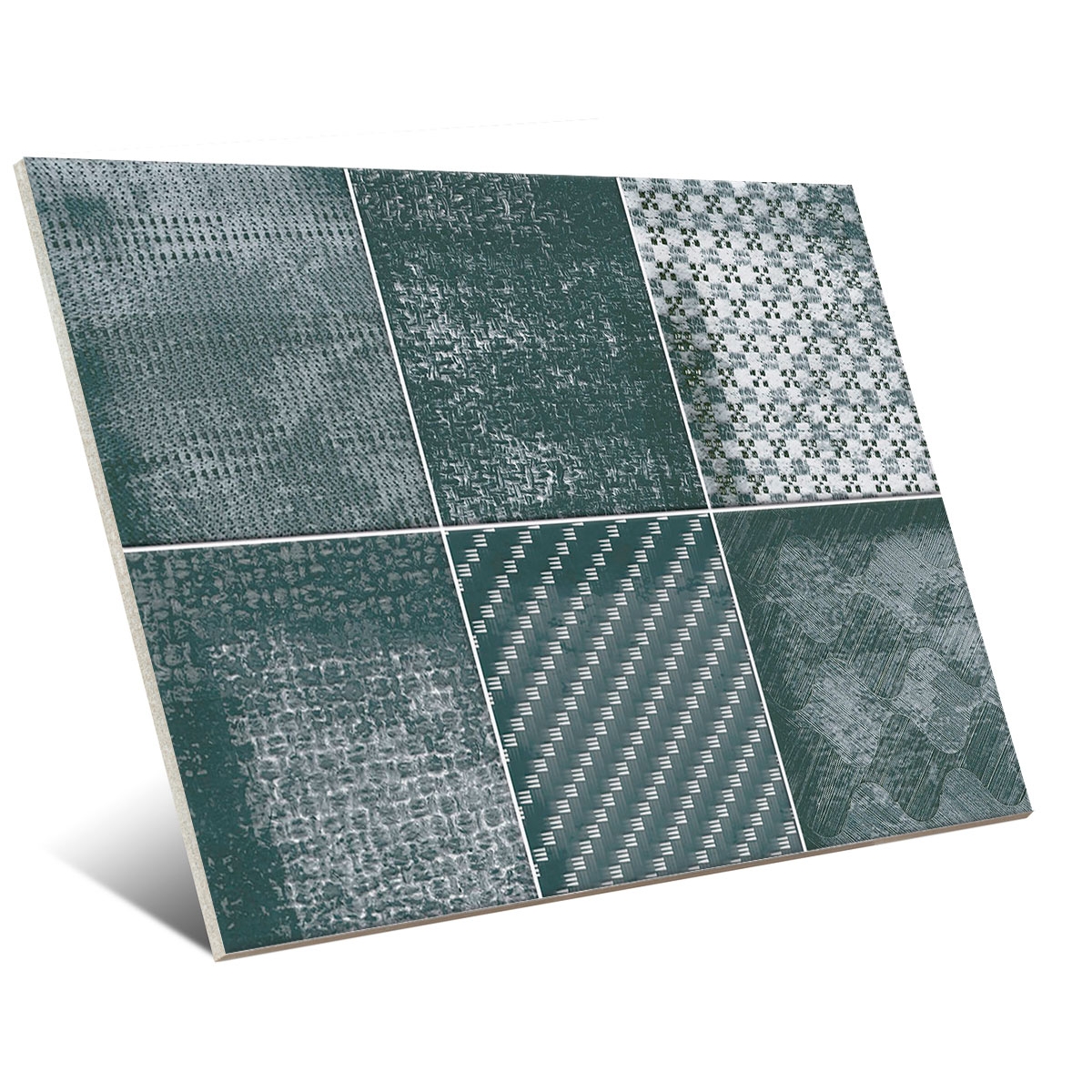 Beschichtung mit Vives Verzierungen – Türkis-Haiku 23x33,5 (Schachtel 1 m²)