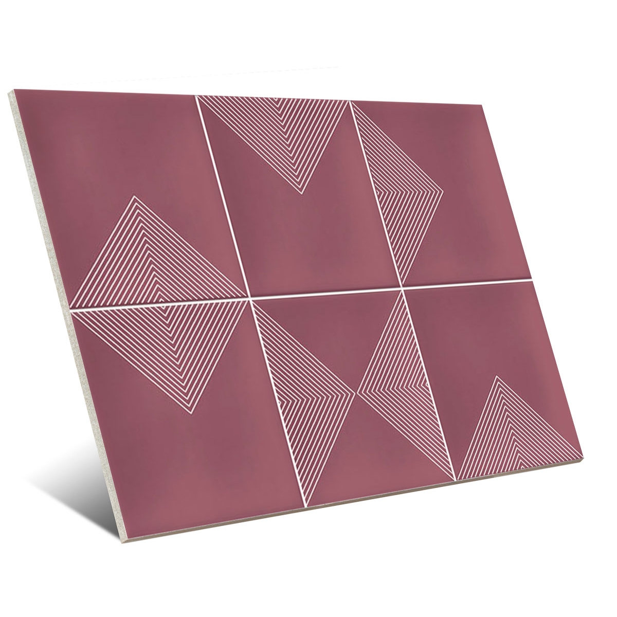 Revêtement avec décorations Vives - Meguro marsala 23x33.5 (boîte 1 m2)