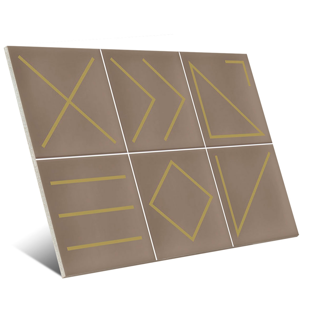 Revestimiento con decorados Vives - Nagano nuez 23x33,5 (caja 1 m2)