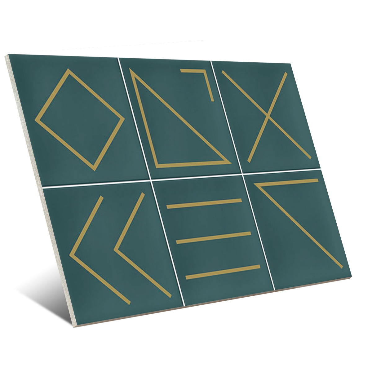 Enduction avec décors Vives - Nagano turquoise 23x33,5 (boîte 1 m2)