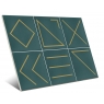 Revestimiento con decorados Vives - Nagano turquesa 23x33,5 (caja 1 m2)
